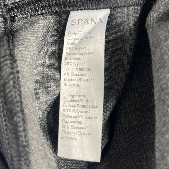 Spanx Everywear Leggings Womens Medium Gray Split-Hem Firm Control - Picture 8 of 9
